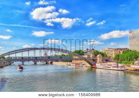 Paris, France - July 09, 2016 : City Views Of One Of The Most Beautiful Cities In The World - Paris.