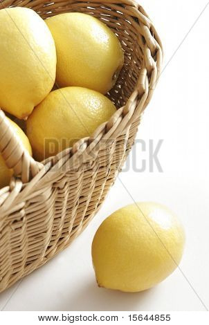 Lemon and basket