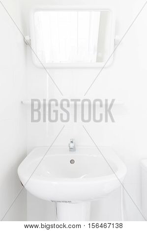 Modern design home bathroom basin and sanitary ware in the bathroom