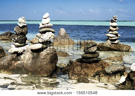 An Interesting rock formation. Erosion of the coast