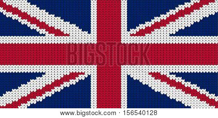 Knitted flag of Great Britain United Kindom