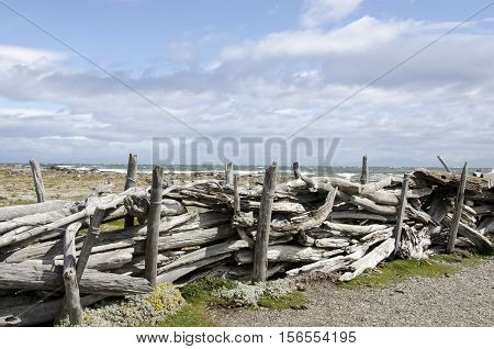 Seno Otway is a large inland sound lying between Brunswick Peninsula and Riesco Island in southern Chile.