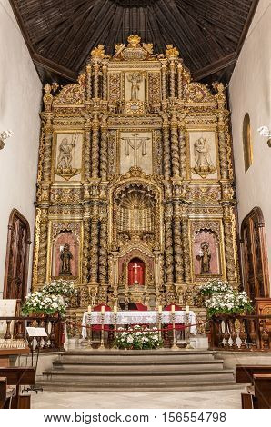 Chruch Nuestra Senora de la Pena de Francia in Puerto de la Cruz (Tenerife, Spain) October 24, 2016