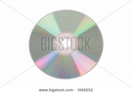 Cd argento isolato con Clipping Path