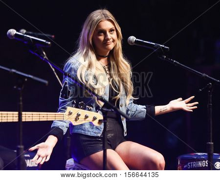 CHICAGO-NOV 9: Kelsea Ballerini performs at CBS Radio's Stars & Stripes event at the Chicago Theatre on November 9, 2016 in Chicago, Illinois.