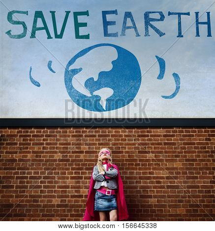 Earth Day Globe Icon Concept