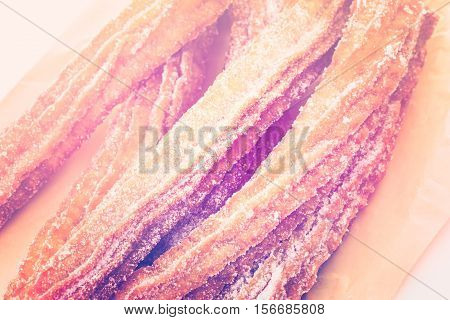 Churros With Granulated Sugar