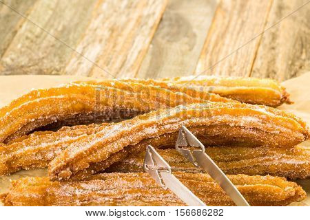 Churros With Granulated Sugar