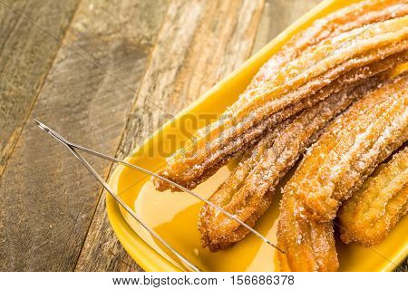 Churros With Granulated Sugar