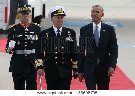President Barack Obama Arrives At The Athens