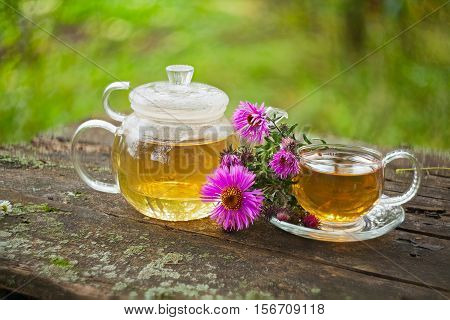 Green Tea In Beautiful Cup