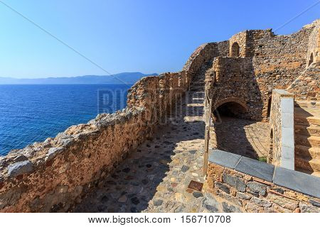 Monemvasia the medieval town in Peloponnese, Greece