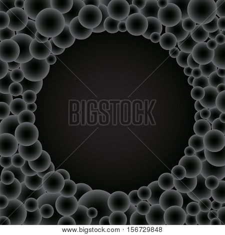 The beautiful simple many buble gradient circles black hole
