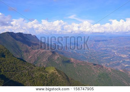 Overview Of Chicamocha Canyon In Colombia Santander
