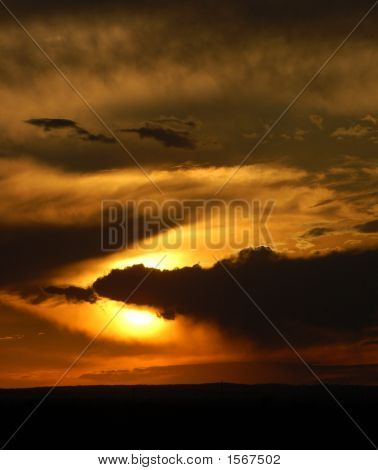 New Mexico solnedgang