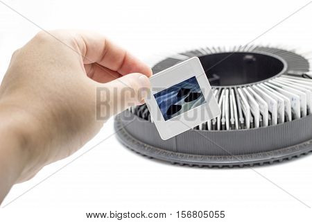 Hand Hole Photo Slide Front Of Rack