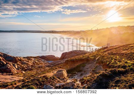 Picturesque sunset at Port Elliot Horseshoe Bay South Australia