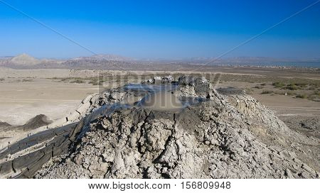 Bursting the bubble mud volcanoes Gobustan Azerbaijan