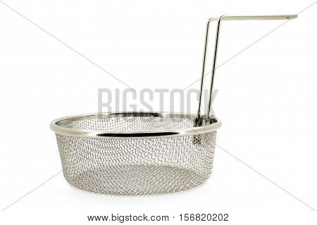 Brilliant sieve on a white background closeup