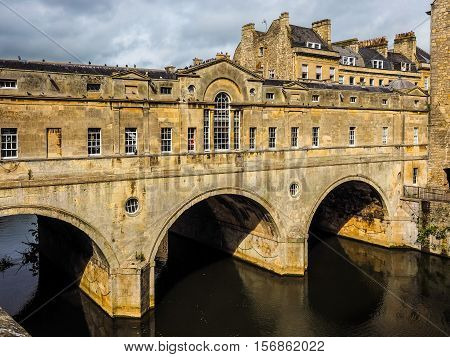 Hdr Pulteney Bridge In Bath