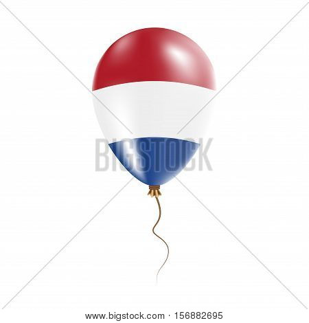 Bonaire, Sint Eustatius And Saba Balloon With Flag. Bright Air Ballon In The Country National Colors