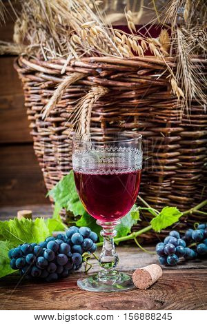 Taste Of Red Wine Straight From The Demijohn