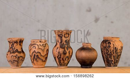 Decorative ceramic handmade decorations for the interior.