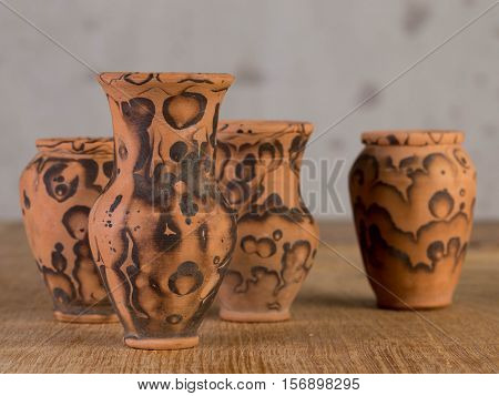 Decorative ceramic handmade decorations for the interior.