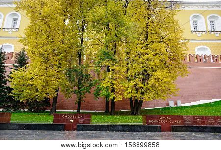 Red Square Located In Center Of Moscow