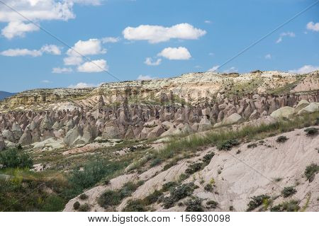 A rock formation at the Devrent Valley in Cappadocia Turkey