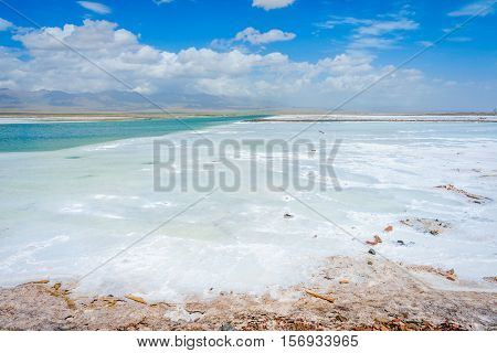 Chaqia (chakayan) Salt Lake, Qinghai, China