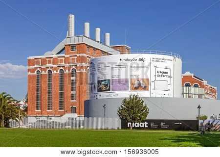 Lisbon, Portugal. October 31, 2016: Central Tejo, the early 20th century power plant converted into Electricity Museum