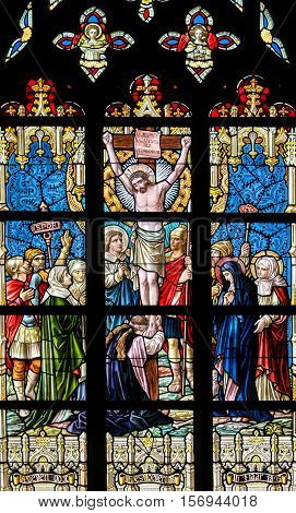 Stained Glass - Jesus On The Cross