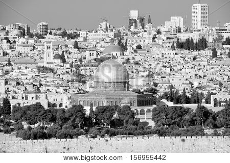 JERUSALEM ISRAEL 23 10 16: Temple Mount known as the the Noble Sanctuary of Jerusalem located in the Old City of Jerusalem, is one of the most important religious sites in the world.