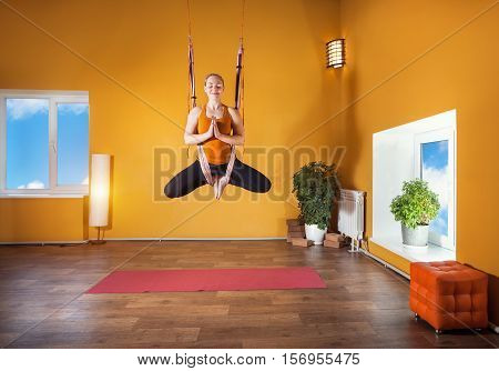 Antigravity Yoga In Hammock