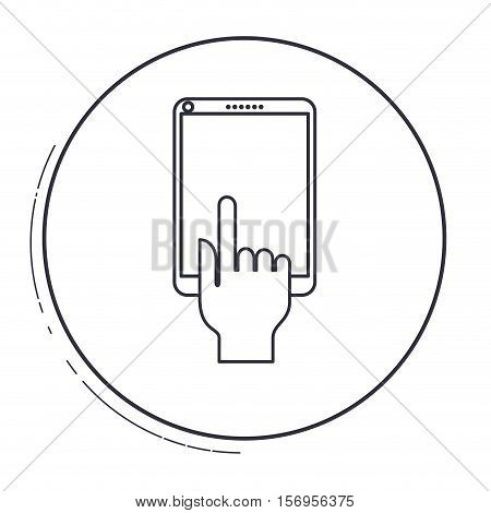 Tablet icon. Device gadget technology and electronic theme. Isolated design. Vector illustration