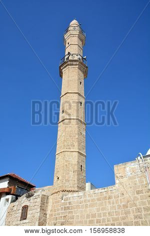 JAFFA ISRAEL 05 11 16: Mahmoudiya Mosque is the largest and most significant mosque in Jaffa, now part of the larger city of Tel Aviv.