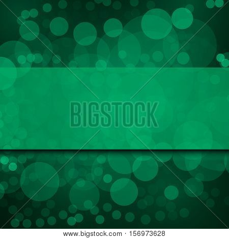 Abstract festive background blue bokeh lights, vector illustration