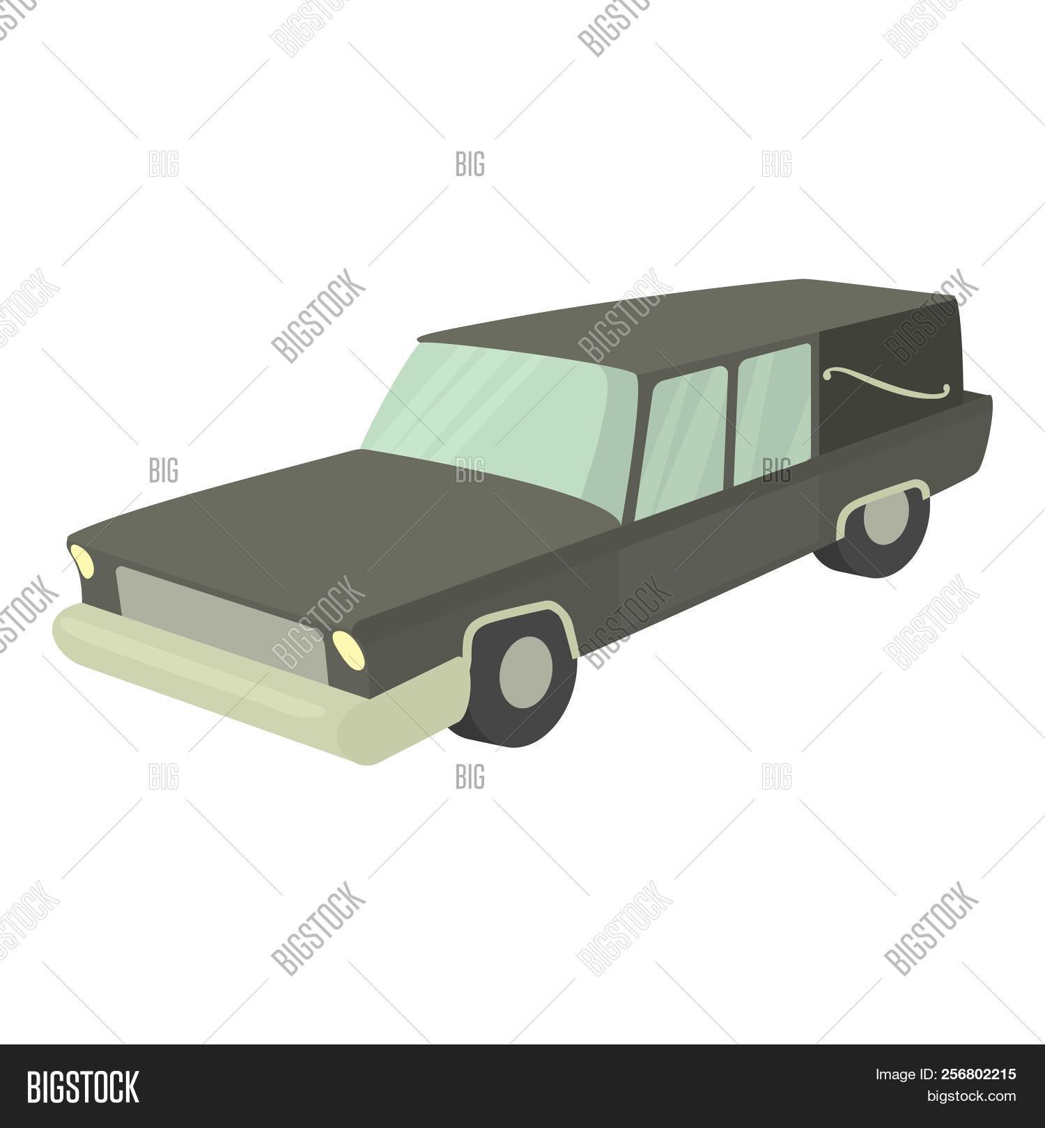 Hearse Icon. Cartoon Image & Photo (Free Trial) | Bigstock