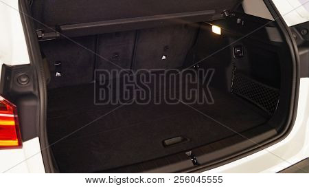 Large Capacious Trunk Of A Modern Car Background