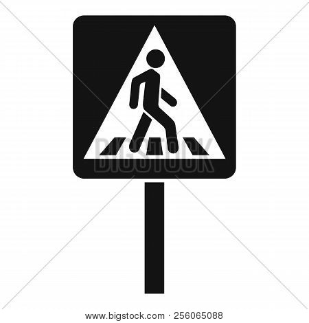 Pedestrian Sign Icon. Simple Illustration Of Pedestrian Sign Icon For Web