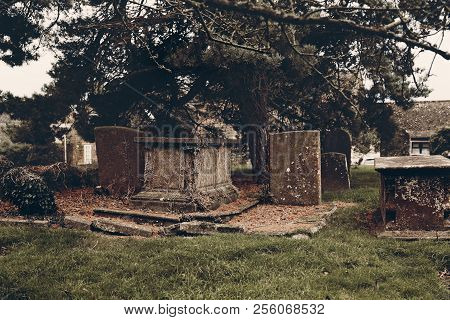 St. Etheldreda's Church Horley, Oxfordshire, Dark Helloween Style In England Uk