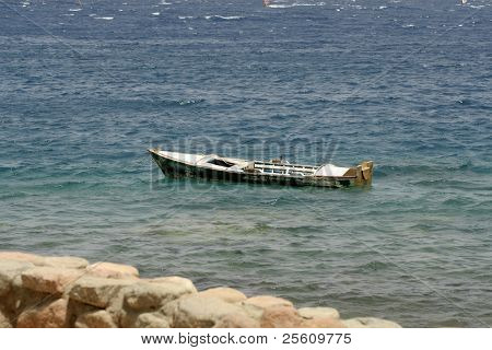 båd, Røde Hav, sinai, Egypten