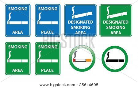 Ensemble des signes de zone au tabac