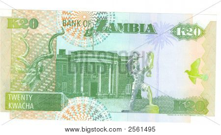 Bill 20 kwacha dello Zambia, 1992