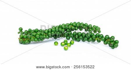Fresh Pepercorn Isolated On White Background, Food Concept