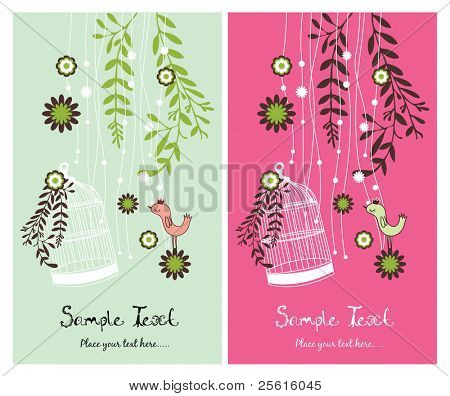 kert theme kártyák tervezése