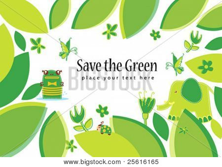 Zöld természet háttér