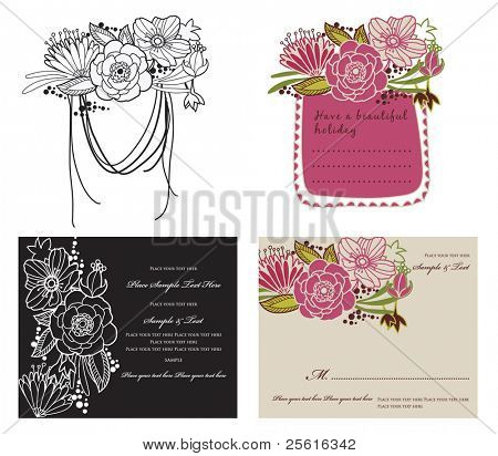 Szép virágok vektor