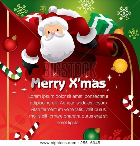 Santa med nuvarande mall